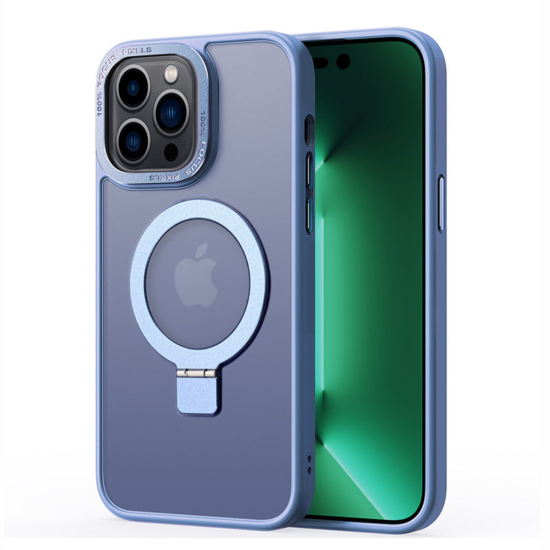 For iPhone 14 Pro Max Matte Magnetic Phone Case TPU PC Kickstand Cover Compatible with MagSafe For iPhone 14 Pro Max Matte Magnetic Phone Case TPU PC Kickstand Cover Compatible with MagSafe
